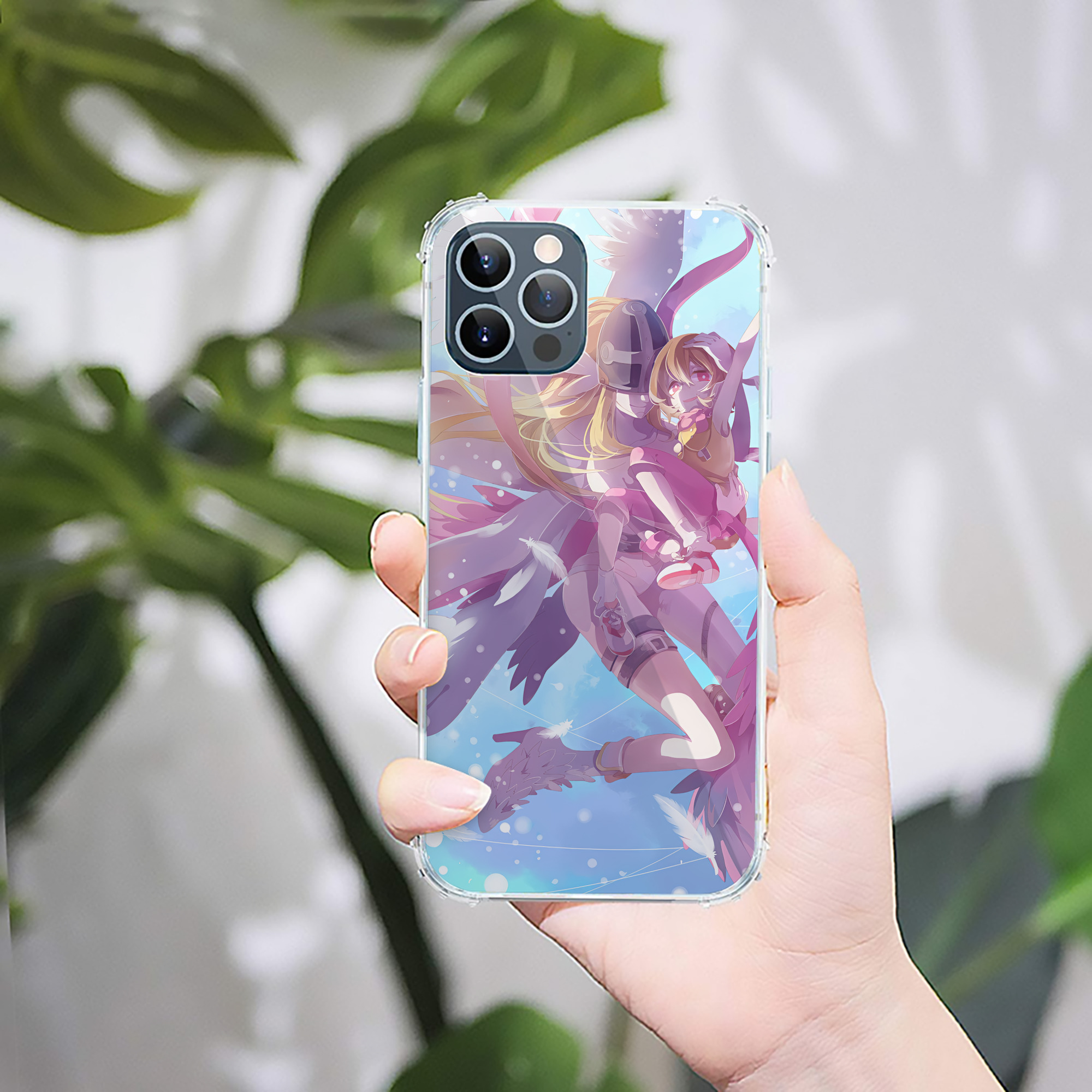 （画像用） Digimon デジタルモンスター/デジモン 【iPhone 12シリーズ対応】透明スマホケース（クリアソフトケース）
